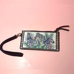 Brighton “Africa stories” collection zebra / tropical card pouch - New